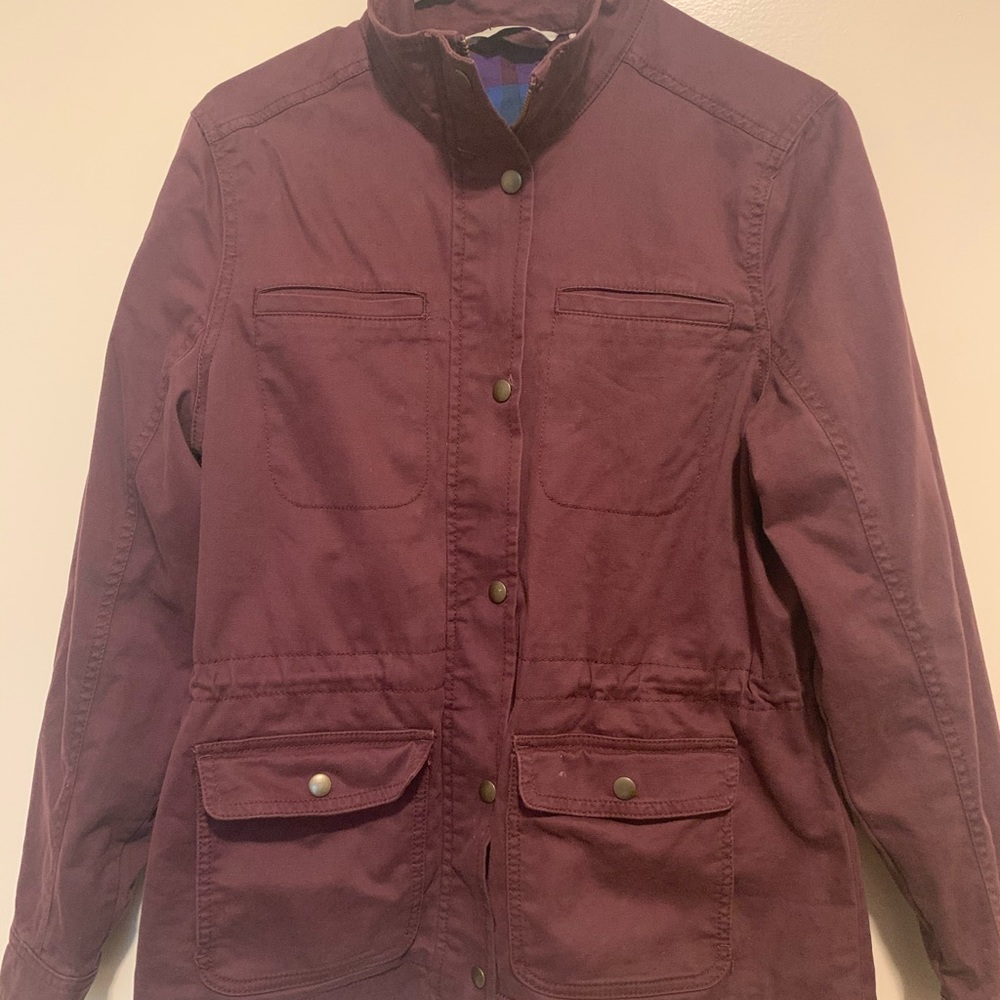 LLBean purple utility jacket